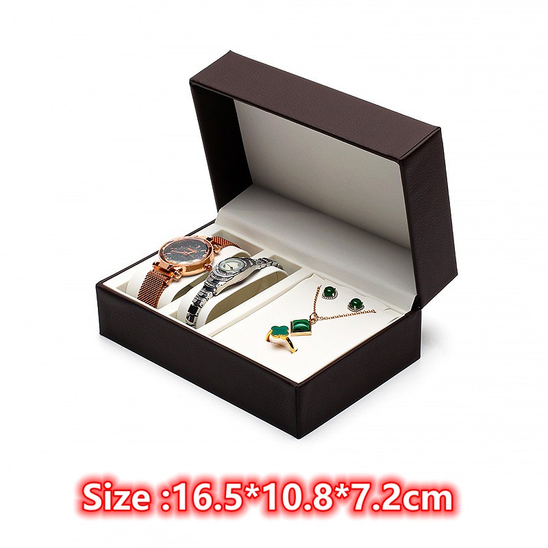 Jewelry Box That Holds Watches - Moda Çift Yastıklı Saat Kutusu Mücevher