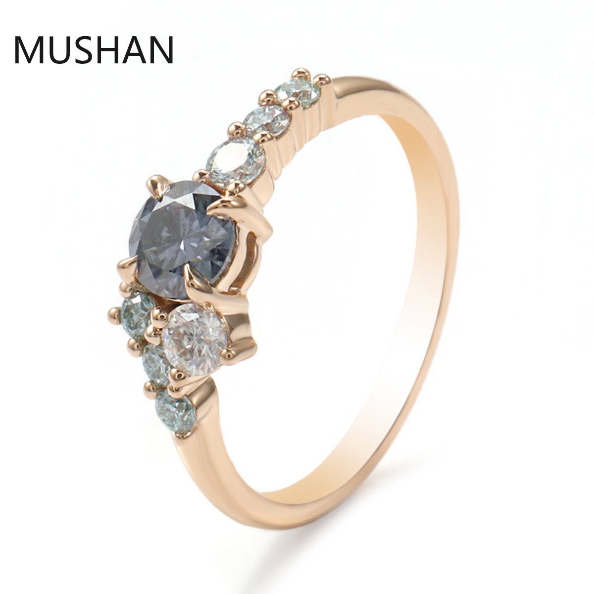 Moissanite Ring - MUSHAN Lüks Özel Tasarım 14K 18K