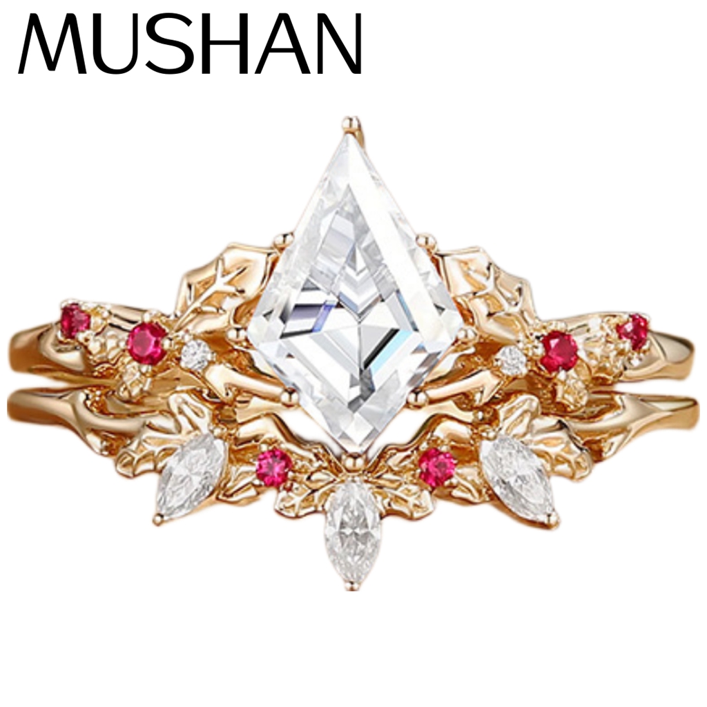 Moissanite Ring - MUSHAN Özel Tasarım Takı 925 Ayar
