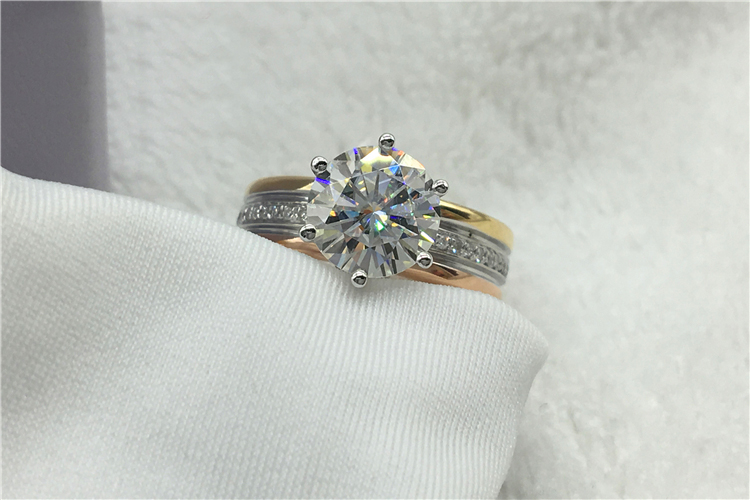 Özel Katı 18 K Au750 Sarı Beya - Moissanite Ring incelemesi ve fiyatı