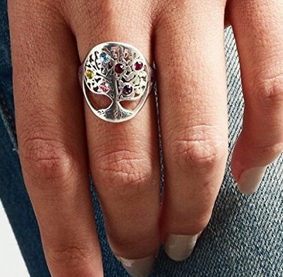 Amxiu kişiselleştirilmiş ağaç  - Birthstone Ring Set incelemesi ve fiyatı