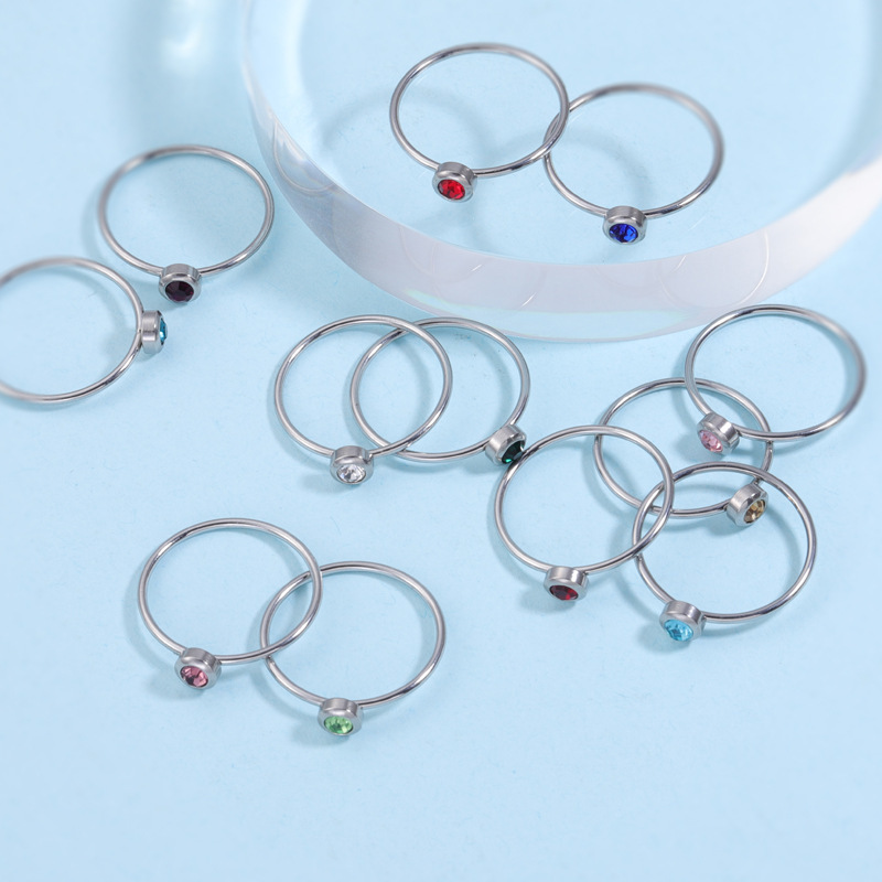 Paslanmaz Çelik Birthstone Yüz - Birthstone Ring Set incelemesi ve fiyatı
