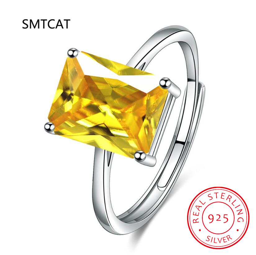Zümrüt Kesim Doğal Sitrin 925  - Birthstone Ring Set incelemesi ve fiyatı