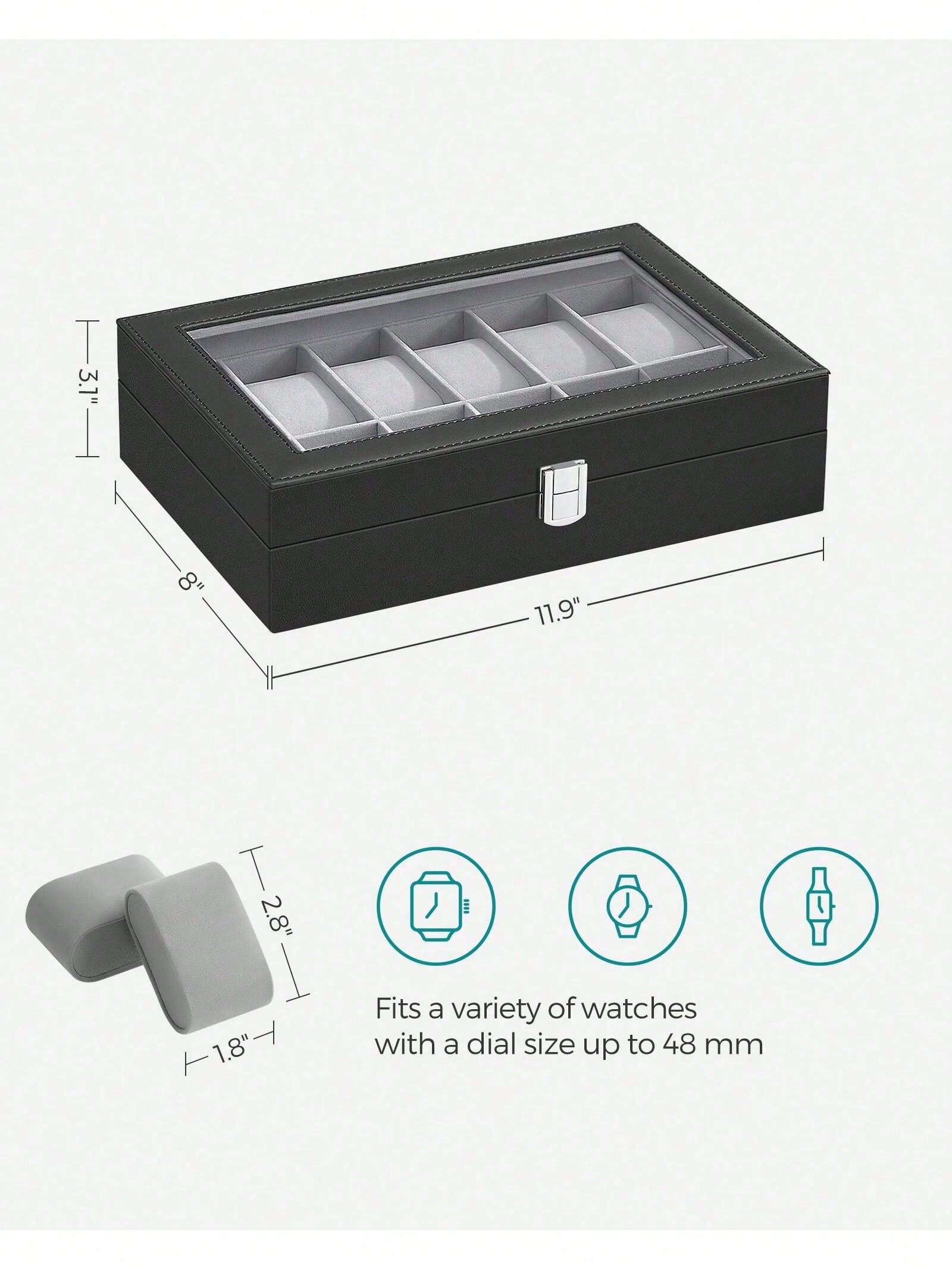 12 Yuvalı Kilitlenebilir Saat  - Jewelry Box That Holds Watches incelemesi ve fiyatı