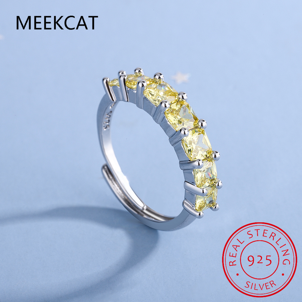 Prenses Kesim Doğal Sarı Sitri - Birthstone Ring Set incelemesi ve fiyatı