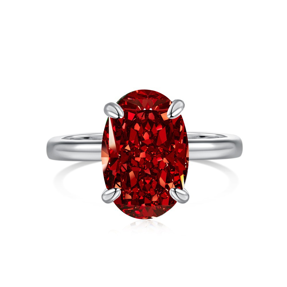 Oval Kırmızı Doğal Garnet Yaku - Birthstone Ring Set incelemesi ve fiyatı