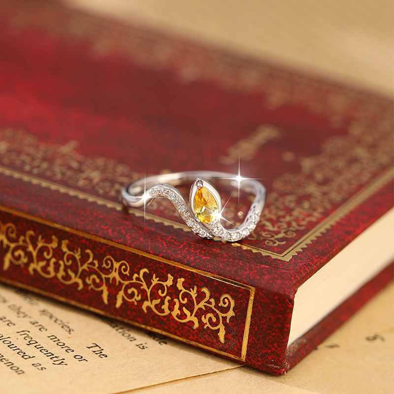 925 Ayar Gümüş Düğün Yılan Şek - Birthstone Ring Set incelemesi ve fiyatı